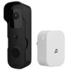 Wireless Smart Wi-Fi Video Doorbell Security Phone Doorbell Intercom Camera Two Way Audio Night Vision 1080P Motion Detection Battery Operated